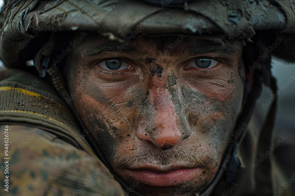Special forces officer soldier in uniform AI generated image Special forces officer soldier in uniform AI generated image