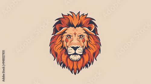 leo zodiac icon with colored background