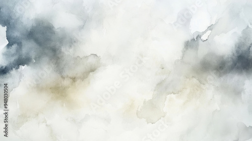 Plain watercolor background of large washes in neutral colors for graphic design or wallpaper.