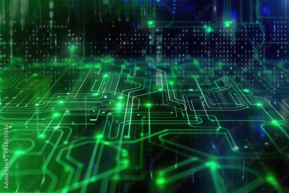Cyber Internet Abstract Background Blue Green Modern technology background Cyber Internet Abstract Background Blue Green Modern technology background