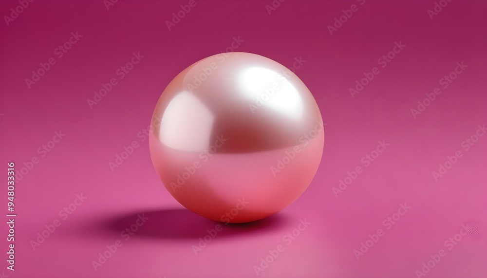 Pink Pearl Perlmut Sphere Ball Round Object Iridescent Isolated Luxury Background Pink Pearl Perlmut Sphere Ball Round Object Iridescent Isolated Luxury Background