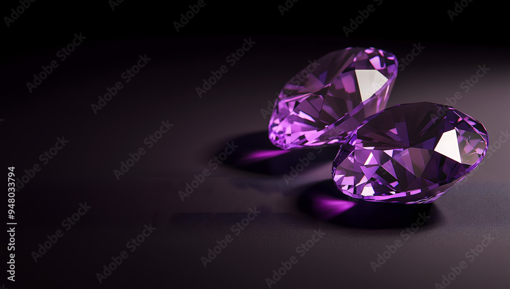 Different shapes of pink diamonds Dark Background Diamonds and Elegance Concept Different shapes of pink diamonds Dark Background Diamonds and Elegance Concept