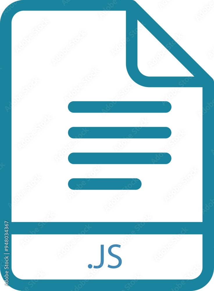 JS File minimal icon with symbol JS File minimal icon with symbol