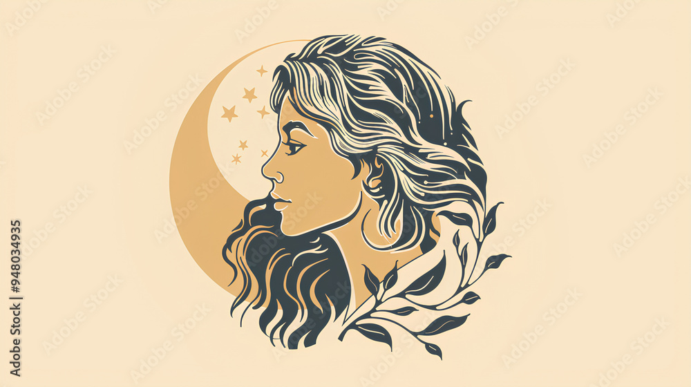 virgo zodiac icon with colored background virgo zodiac icon with colored background