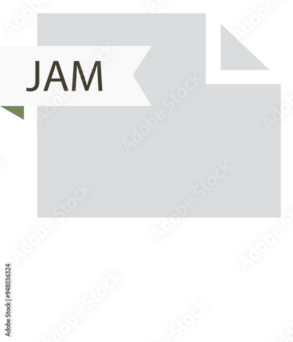 JAM File format icon roe color fill
