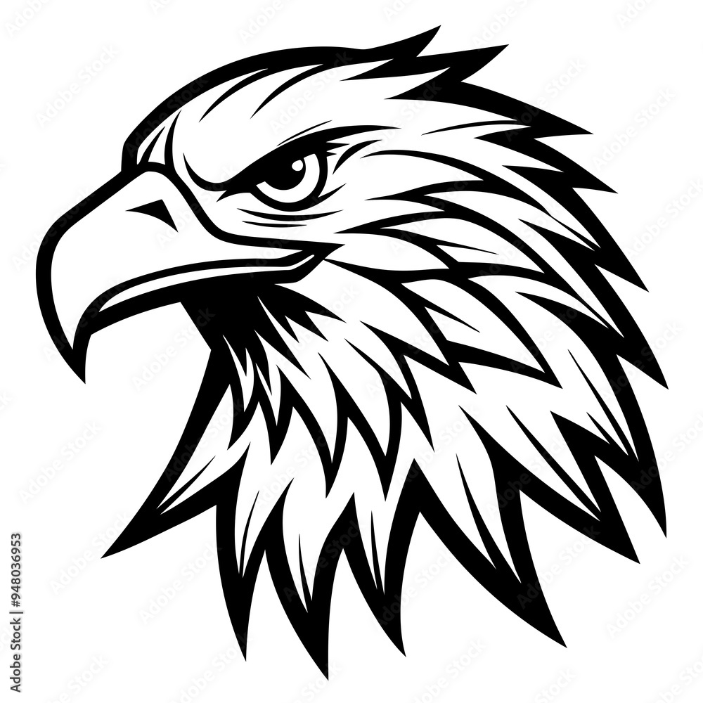 Fototapeta premium eagle head tattoo