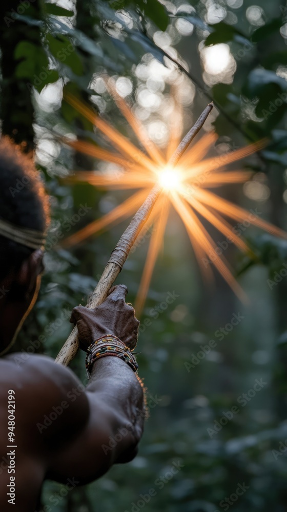 Fototapeta premium Cultural pride: zulu tribe, rich heritage and traditions of one of africa's most influential ethnic groups, warrior spirit, vibrant ceremonies, and deep-rooted cultural identity