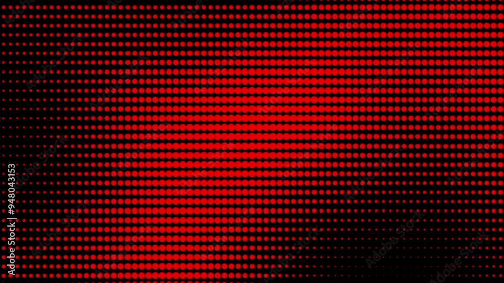 Red abstract dotten wave background and red ball .Motion modern animation. Texture of dots pattern. Dotted animated gradient Red abstract dotten wave background and red ball .Motion modern animation. Texture of dots pattern. Dotted animated gradient