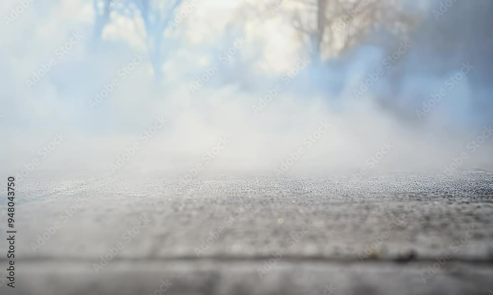 Smoke and Fog Effect on a Concrete Surface Smoke and Fog Effect on a Concrete Surface