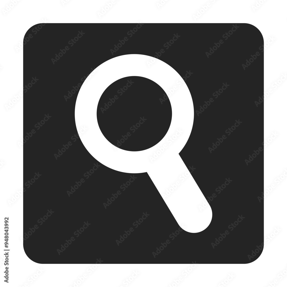 Magnifying Glass Icon Stock Vector Illustration Flat Design On a Transparent Background. Magnifying Glass Icon Stock Vector Illustration Flat Design On a Transparent Background.