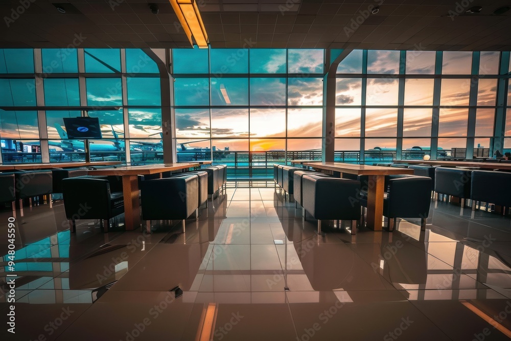Empty business lounge at the airport Empty business lounge at the airport - travel concepts Empty business lounge at the airport Empty business lounge at the airport - travel concepts