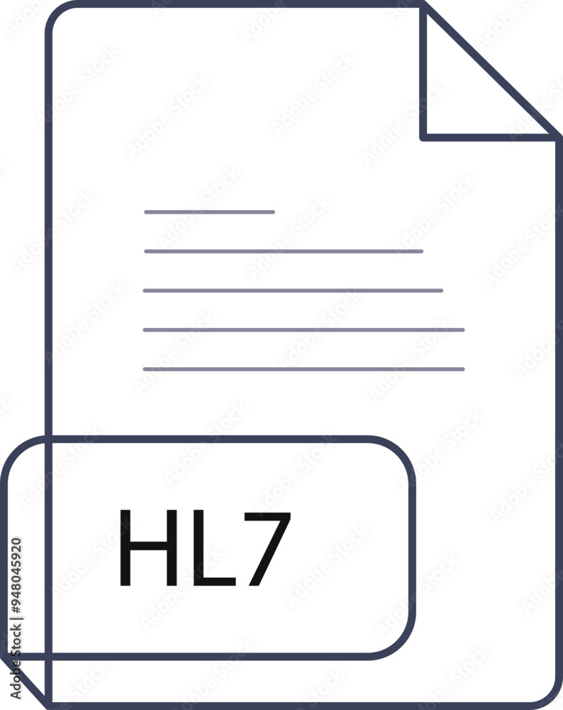 HL7 File extension icobn crisp corners thick outline HL7 File extension icobn crisp corners thick outline