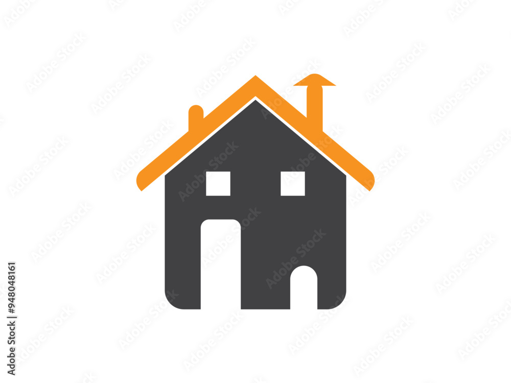 Fototapeta premium Unique home vector icon