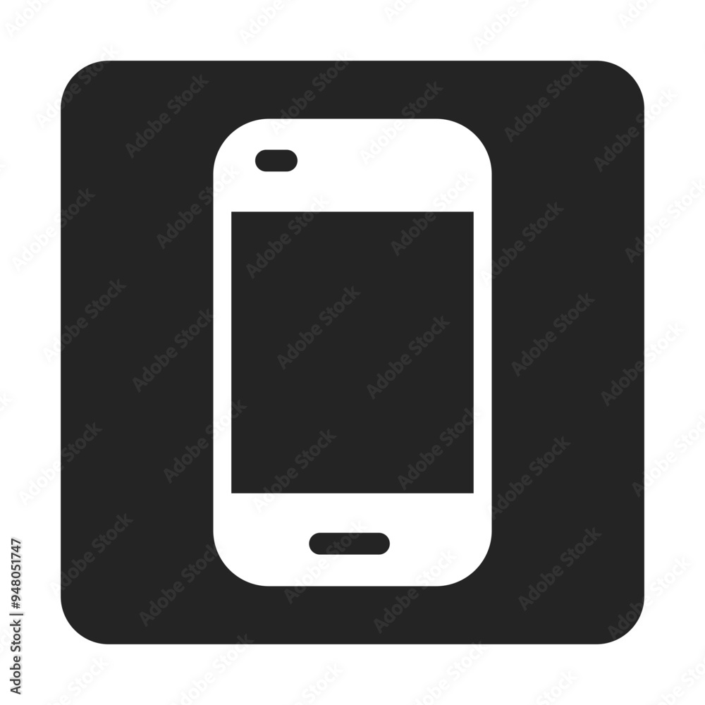 Mobile Icon Stock Vector Illustration Flat Design On a Transparent Background. Mobile Icon Stock Vector Illustration Flat Design On a Transparent Background.