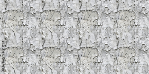 Weathered stucco texture featuring a cracked, worn surface. Seamless texture background. Pattern design