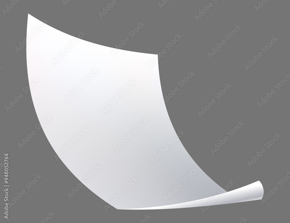 Flying paper page, icon. Falling documents sheet. Curved corner or fly page sheet. Scattered office sheet in motion. cartoon illustration Flying paper page, icon. Falling documents sheet. Curved corner or fly page sheet. Scattered office sheet in motion. cartoon illustration