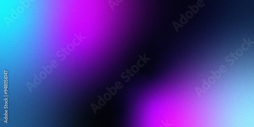 Neon blue light leaks effect background .Abstract noise background with a blue and purple gradient for appealing and modern aesthetic Gradient blue teal purple blur abstract background	
