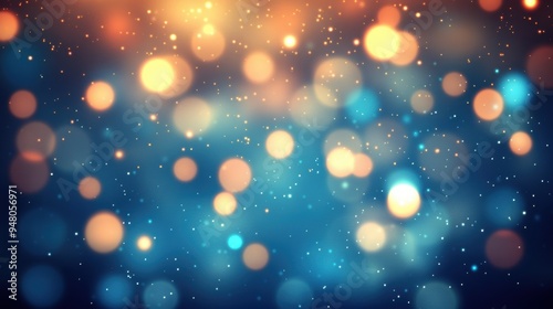 Enchanting bokeh lights background with vibrant colors