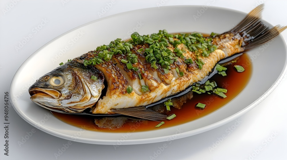 Steamed Whole Fish with Ginger and Scallions A Balanced and Fresh Traditional Chinese Dish Steamed Whole Fish with Ginger and Scallions A Balanced and Fresh Traditional Chinese Dish