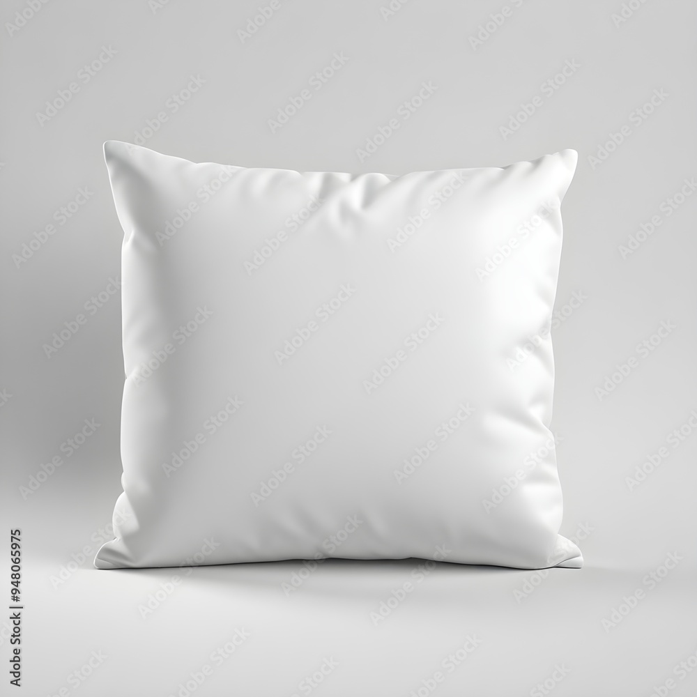 White Pillow Mockup Isolated Product Design Illustration Soft Frame Sleep Hotel Background White Pillow Mockup Isolated Product Design Illustration Soft Frame Sleep Hotel Background