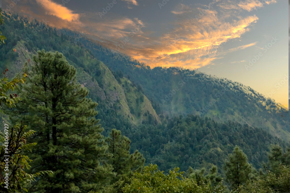 Beautiful mountains landscape under a blue sky with clouds sunrise scenery, Beautiful mountain view with snow of Sonamarg, Jammu and Kashmir state, Beautiful Neelum Valley, Kashmir - Pakistan Beautiful mountains landscape under a blue sky with clouds sunrise scenery, Beautiful mountain view with snow of Sonamarg, Jammu and Kashmir state, Beautiful Neelum Valley, Kashmir - Pakistan