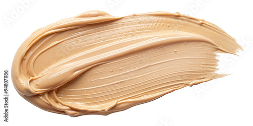 Foundation swatch, isolated on transparent png background