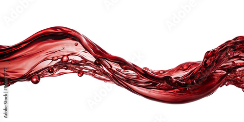 Wine splash, isolated on transparent png background