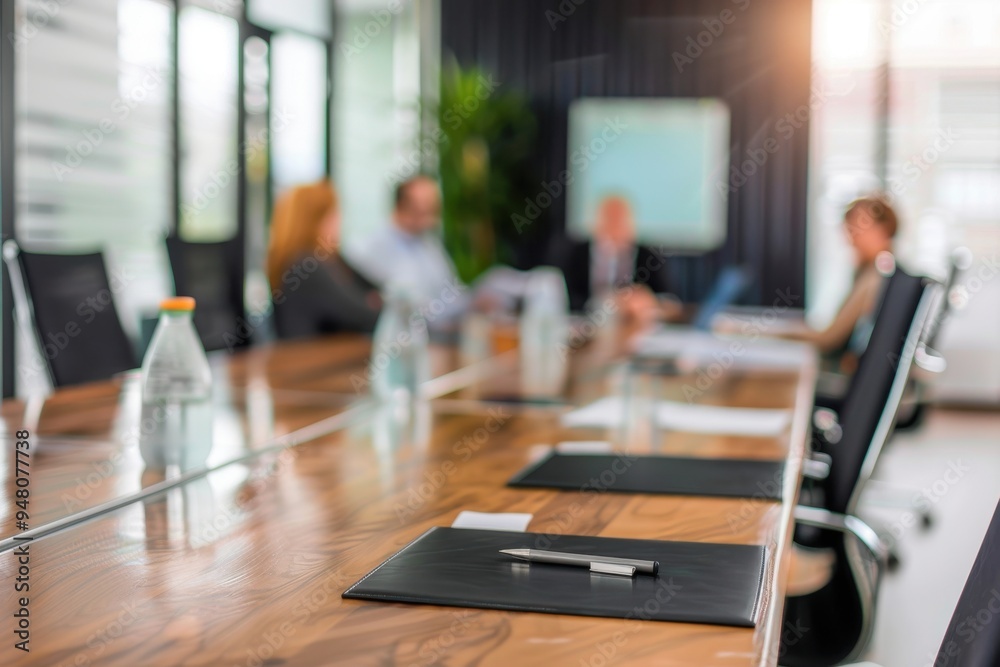 Defocused people at board meeting Defocused people at company business meeting, copy space. Defocused people at board meeting Defocused people at company business meeting, copy space.