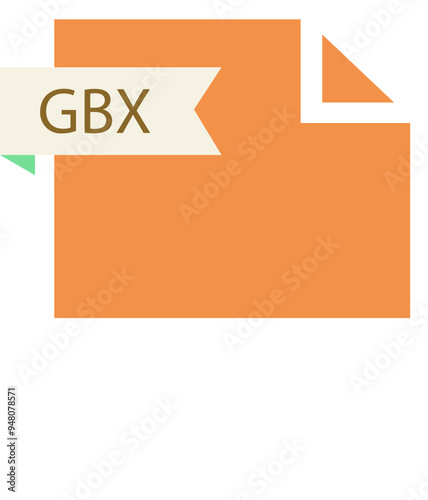 GBX File format icon roe color fill