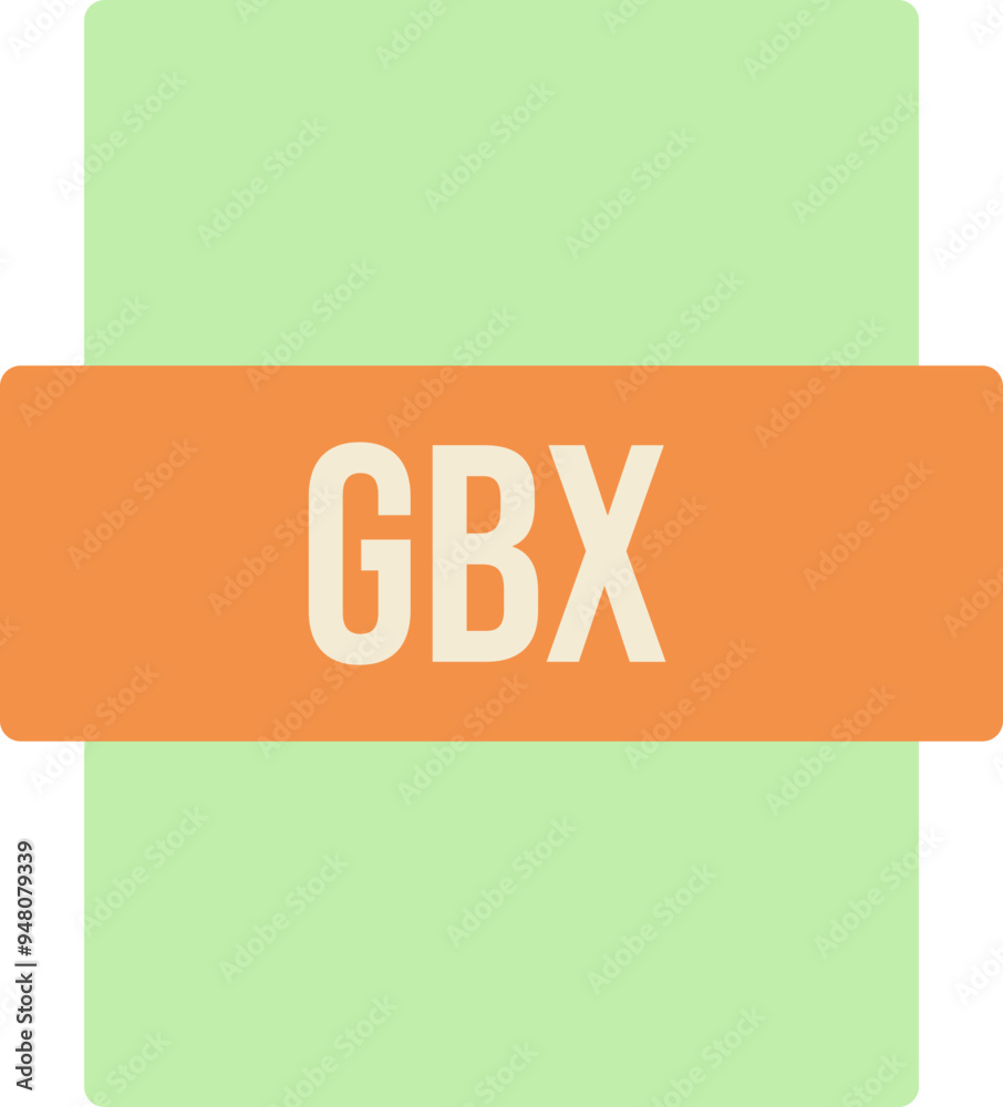GBX ip file extension icon color fill outer flat GBX ip file extension icon color fill outer flat