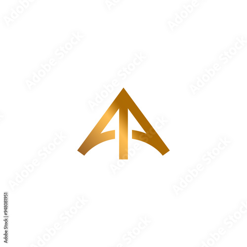 Letter AA Logo Design. Arrow Logo