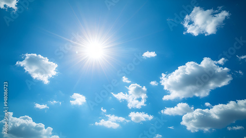 blue sky with clouds