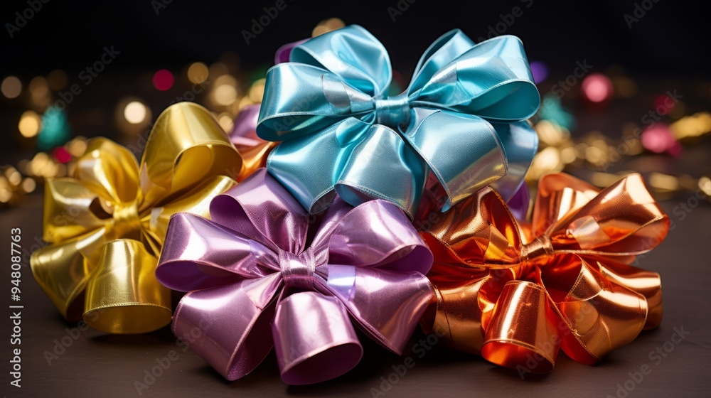 Festive Bow: An Essential Accessory for New Year's Eve and Christmas Celebrations! - AR 16:9 Festive Bow: An Essential Accessory for New Year's Eve and Christmas Celebrations! - AR 16:9
