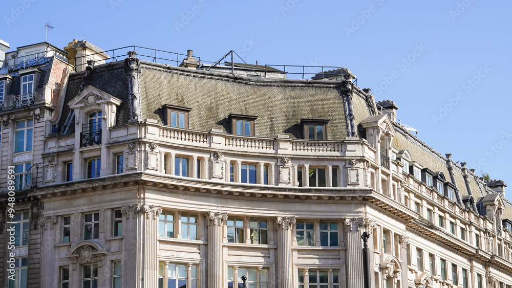 Fototapeta premium A charming European urban landscape with historic buildings