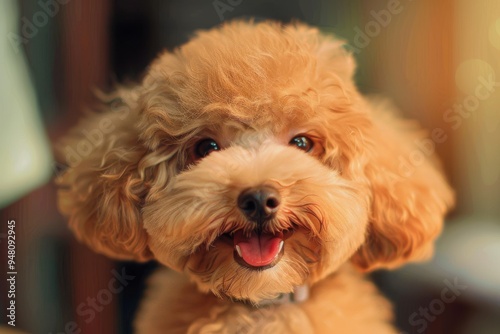 a toy poodle puppy smiling at the camera a toy poodle puppy smiling at the camera