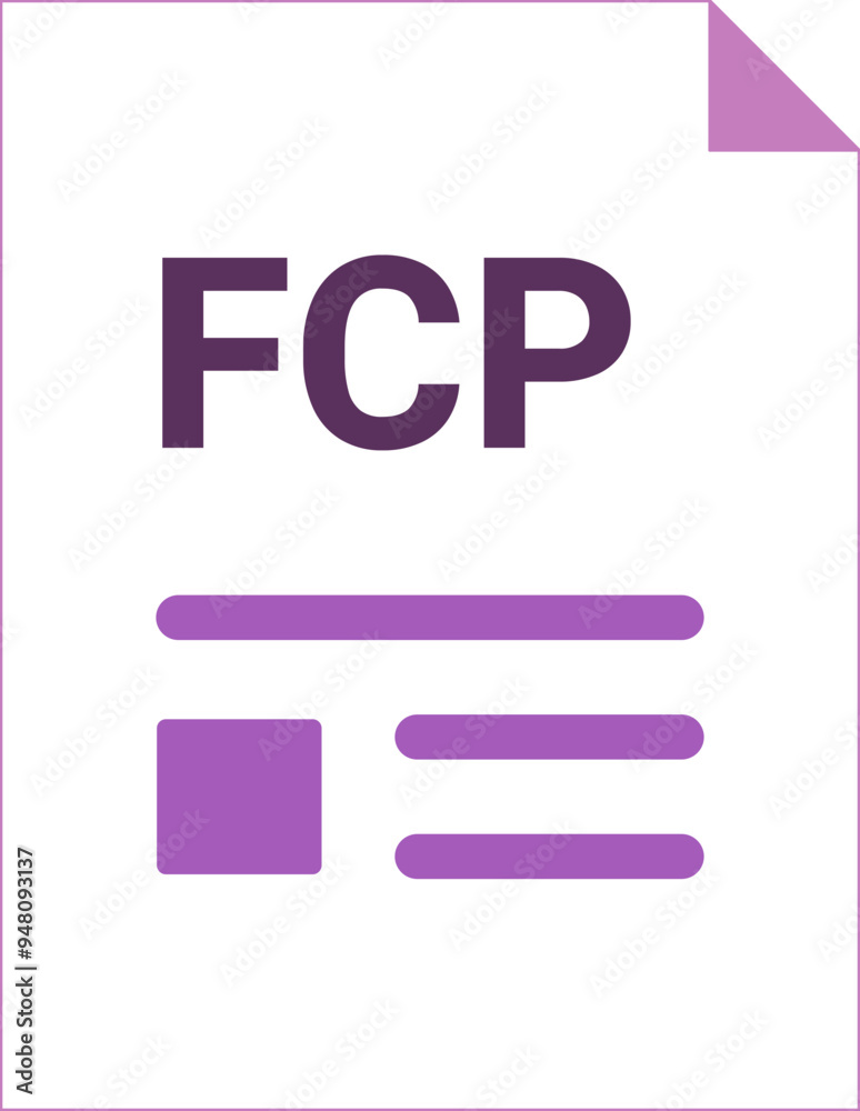 FCP with deep and minimal colors and folded icon FCP with deep and minimal colors and folded icon