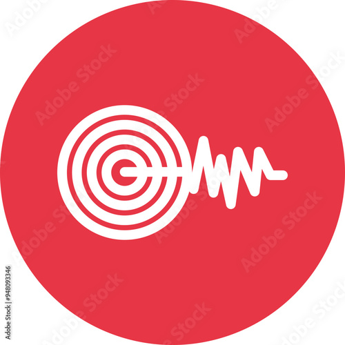 Magnitude glyph circle icon