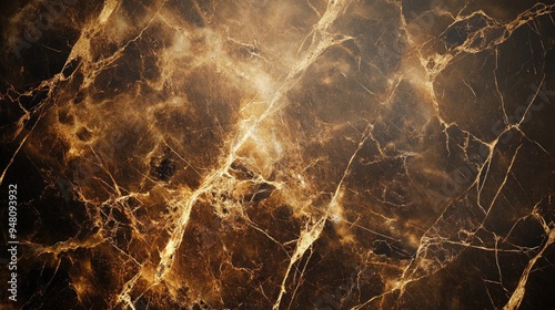 Luxurious brown marble with fine golden threads, ideal for upscale interior design and decoration photo