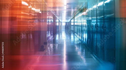 Colorful Abstract Corridor Illusion
