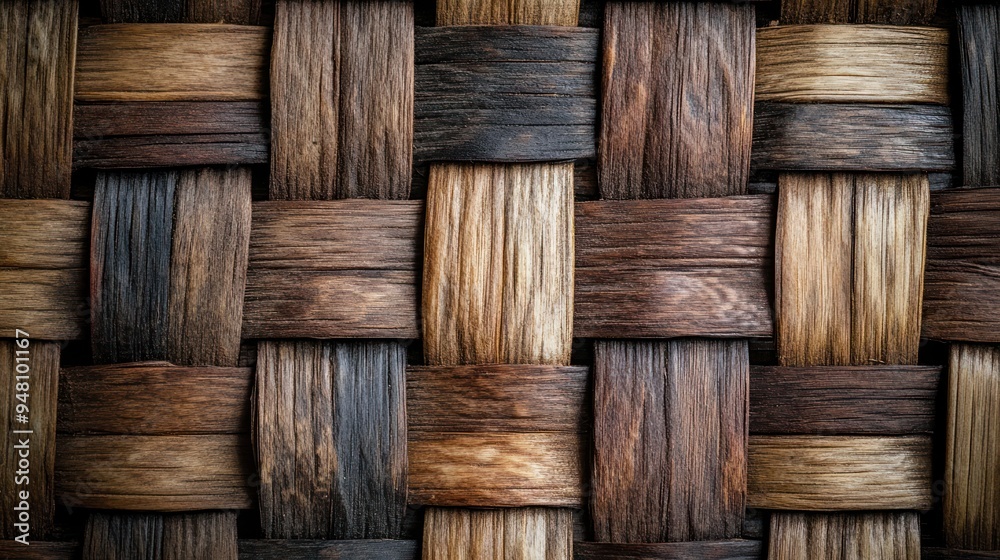 A close-up of an intricately woven pattern showcasing various shades of brown, creating a rich texture and natural warmth. A close-up of an intricately woven pattern showcasing various shades of brown, creating a rich texture and natural warmth.