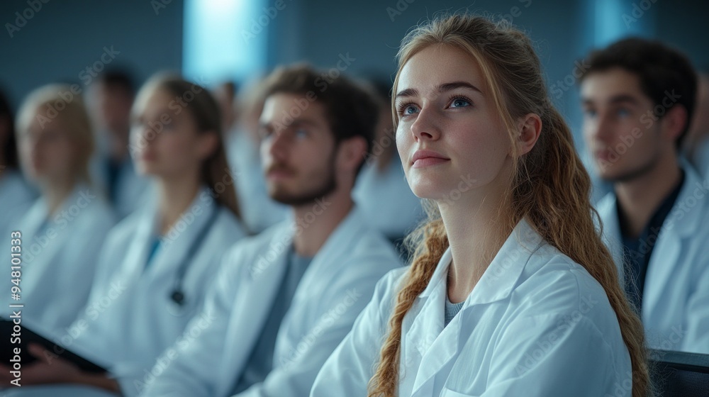 A group of people are sitting in a classroom A group of people are sitting in a classroom