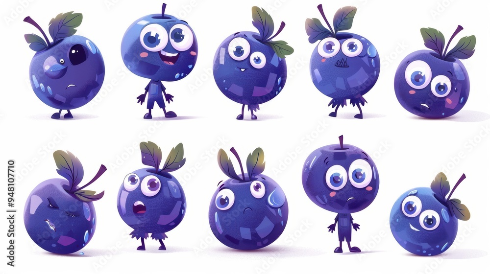 Obraz premium Cartoon character over white background