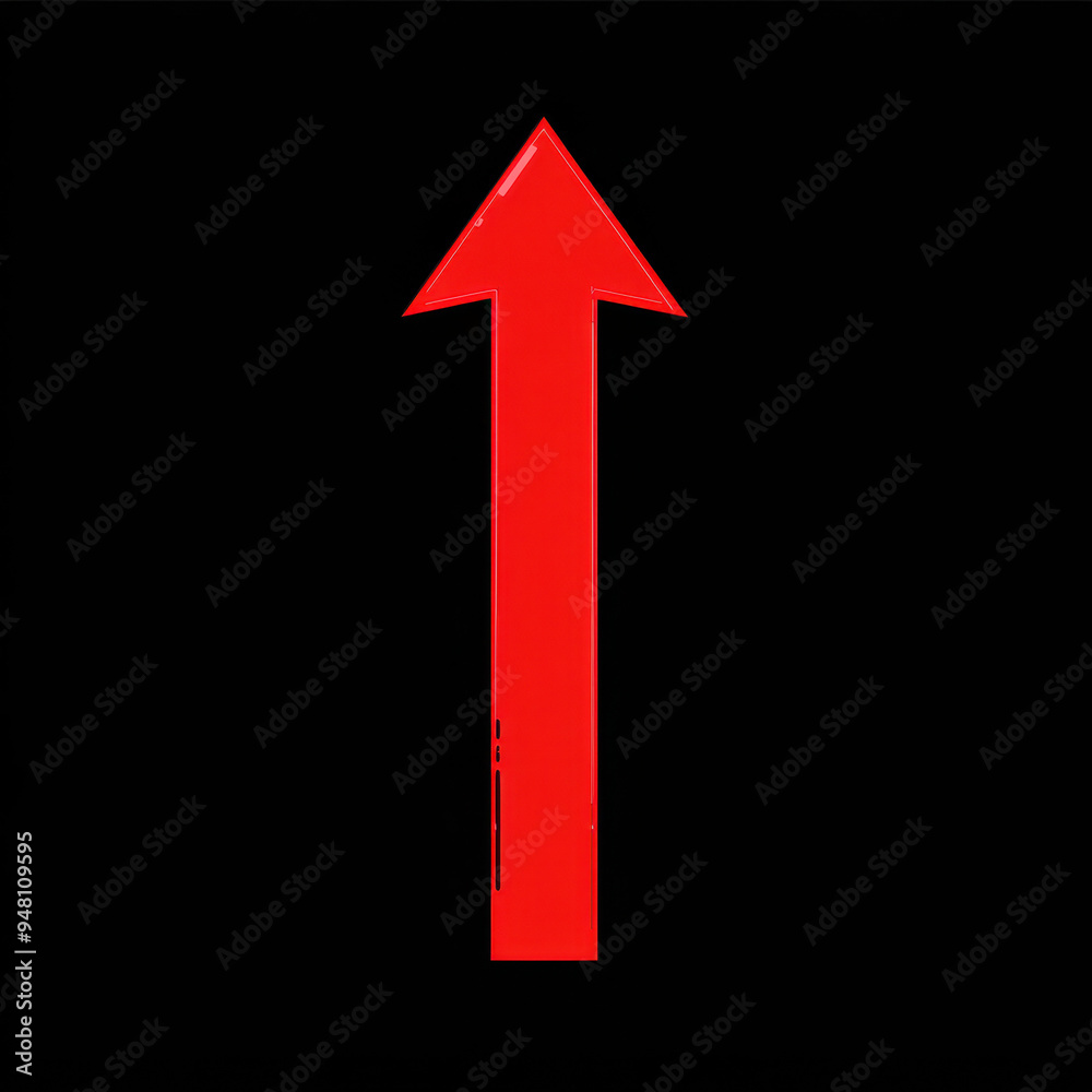Red Up Arrow. Red Up Arrow.