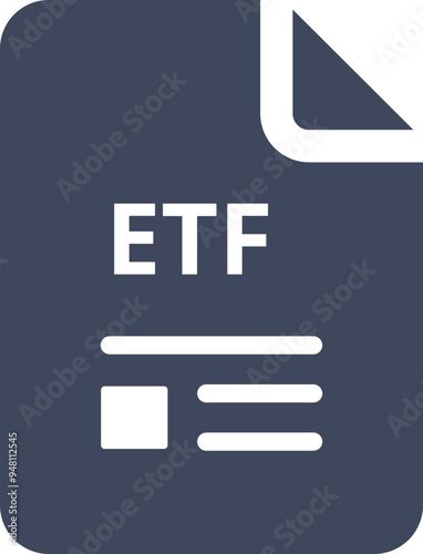 ETF File icon fill and outline rounded corners