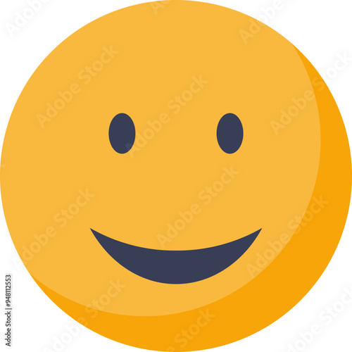 A cheerful yellow emoticon with a wide smile, symbolizing joy and positivity.