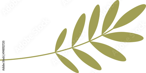Illustration of an olive branch, symbolizing peace and reconciliation.