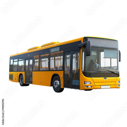 bus isolated on white