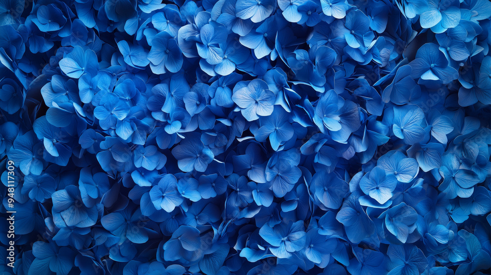 blue hydrangea, floral wallpaper blue hydrangea, floral wallpaper