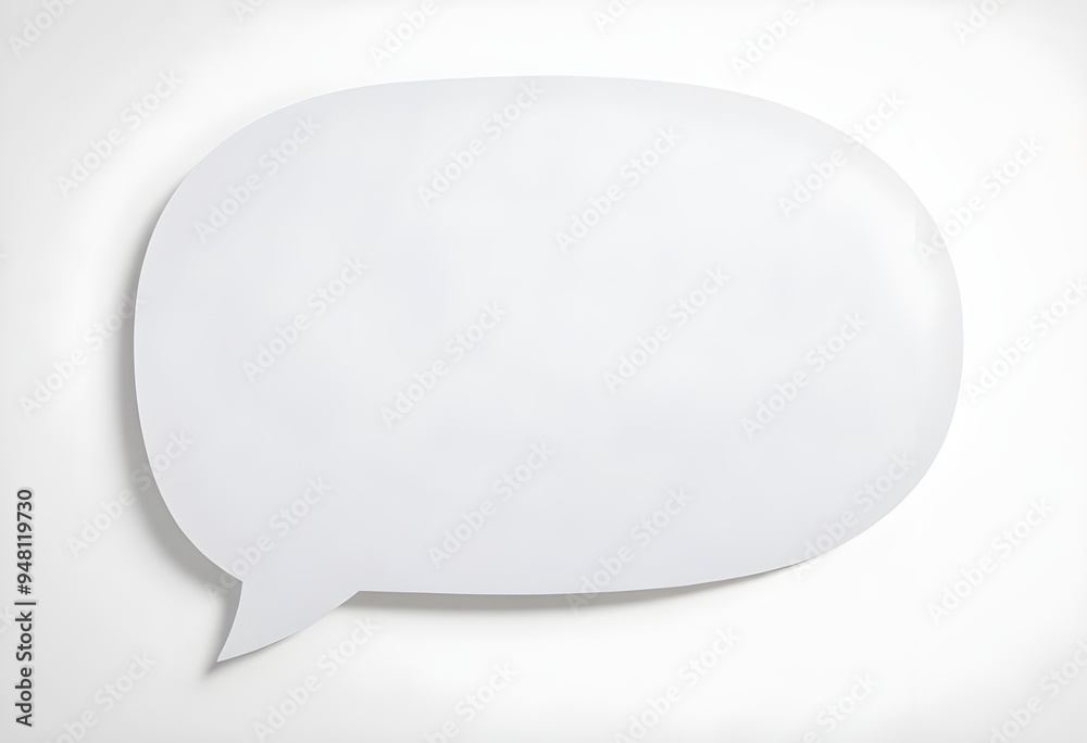 White Speech Bubble Contact Icon Simple 3D Illustration Digital Graphic Design Background White Speech Bubble Contact Icon Simple 3D Illustration Digital Graphic Design Background