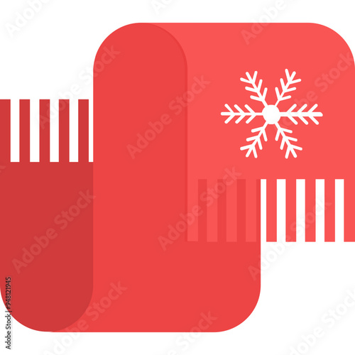 Muffler vector icon in flat style 
